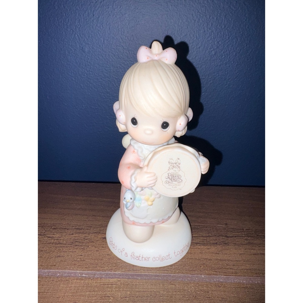 Precious Moments Birds of a Feather Collect Together Girl Figurine 524441 Enesco